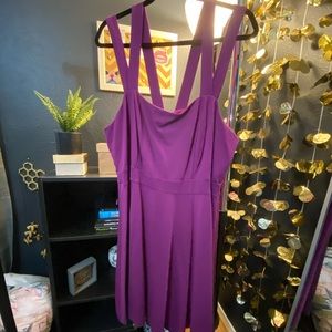 Torrid Fuchsia Double Strap Skater Dress